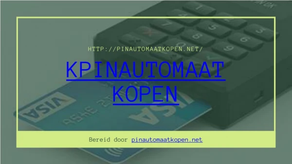 Pinautomaat Kopen