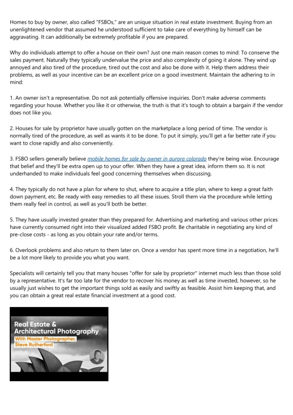 homes to buy by owner also called fsbos