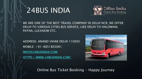 24Bus India - Online Bus Ticket Booking
