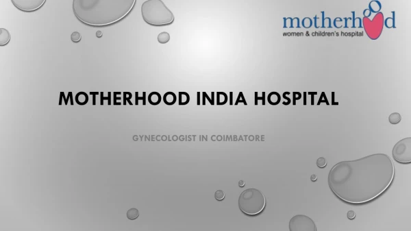 Best gynecologist in pune | Motherhoodindia