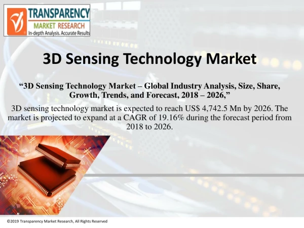 3d sensing technology market