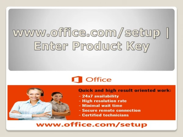 www office com setup enter product key