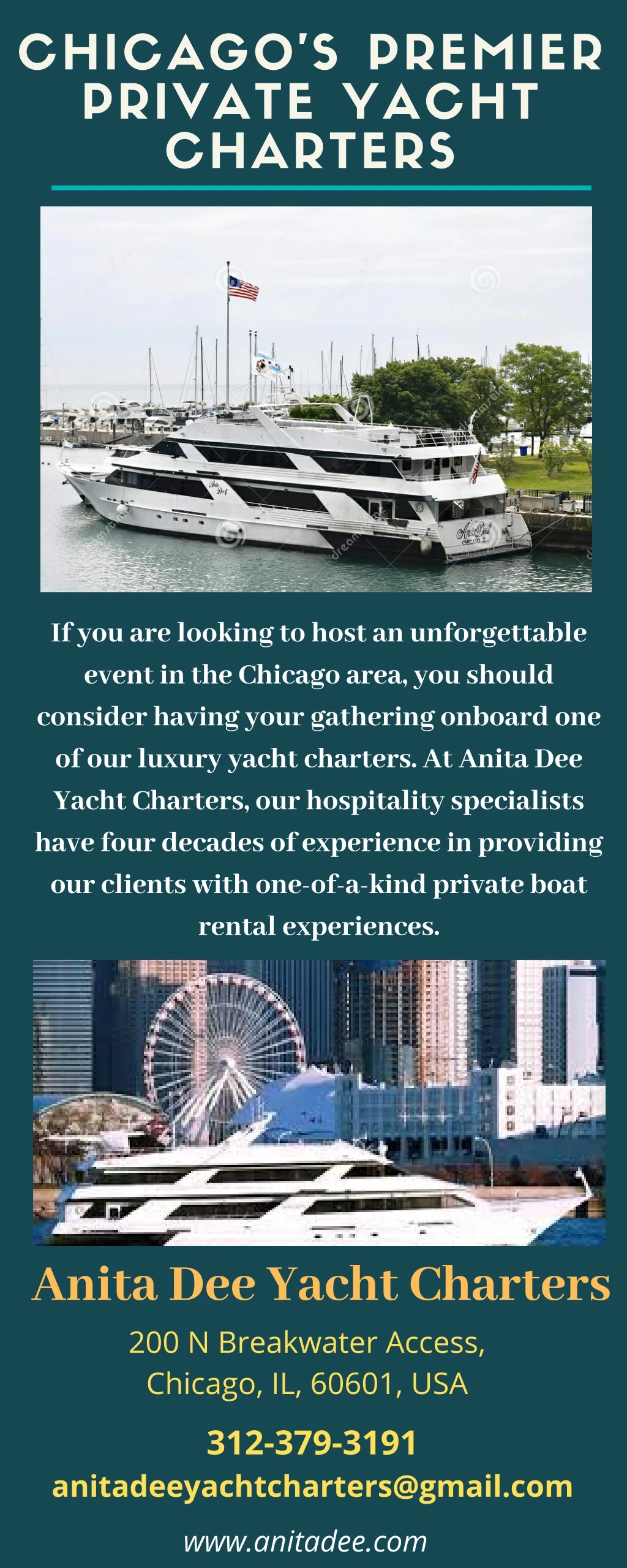 chicago s premier private yacht charters