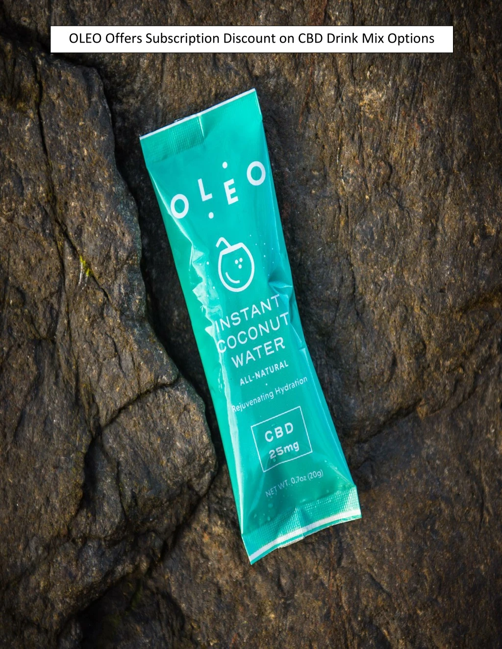 oleo offers subscription discount on cbd drink