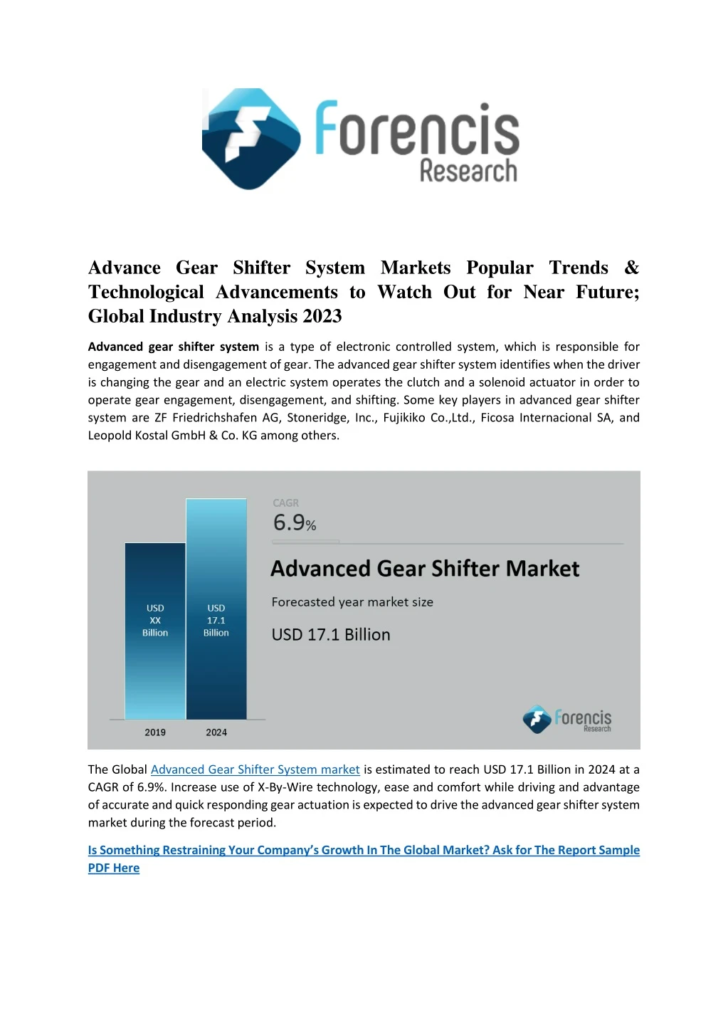 advance gear shifter system markets popular