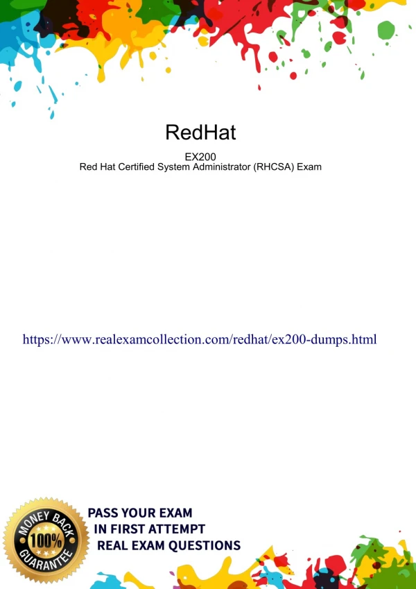 RedHat EX200 Free Exam Question - Money Back Guarantee