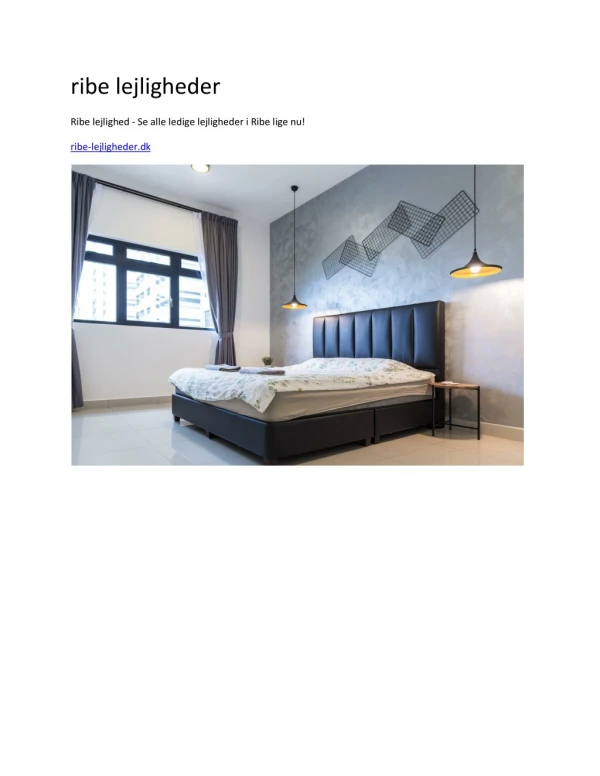 ribe lejligheder