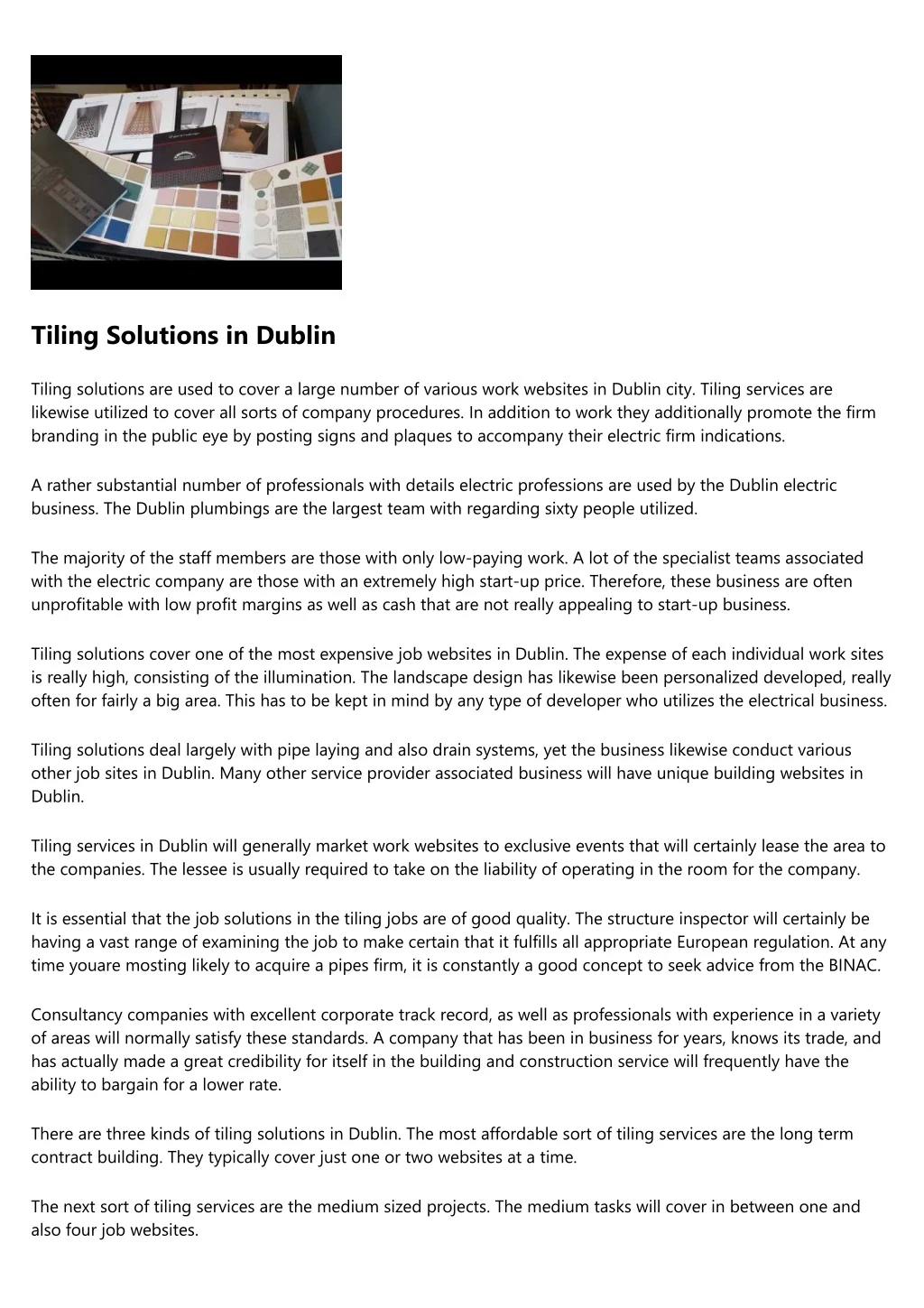 tiling solutions in dublin