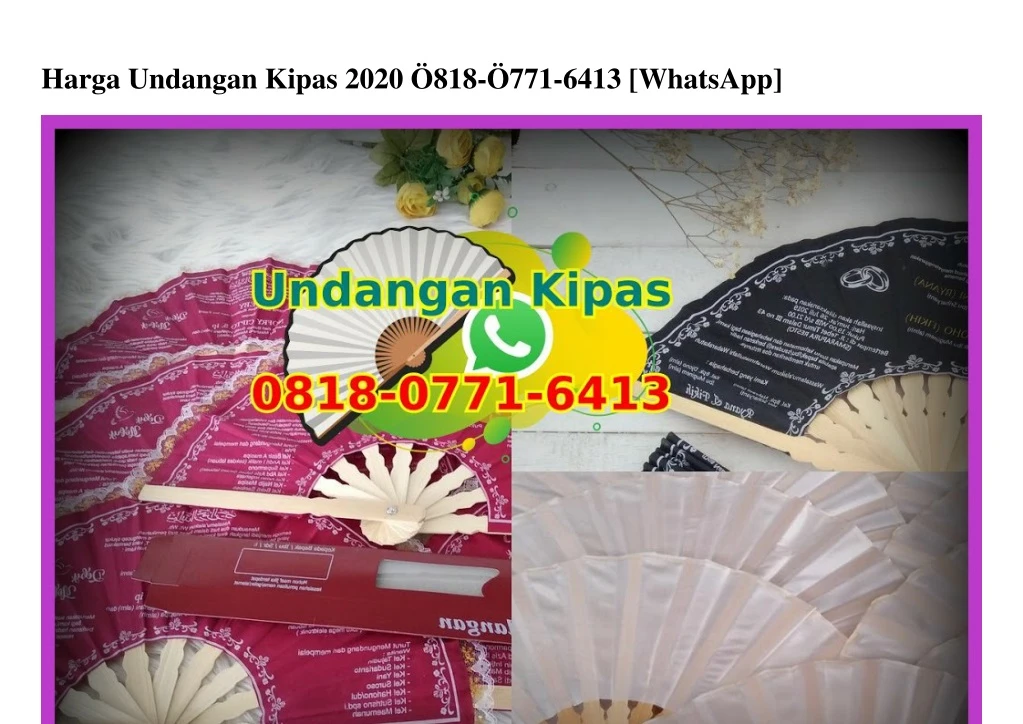 harga undangan kipas 2020 818 771 6413 whatsapp