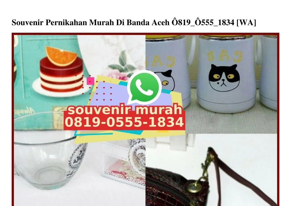 souvenir pernikahan murah di banda aceh