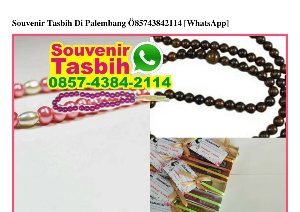 souvenir tasbih di palembang 85743842114 whatsapp