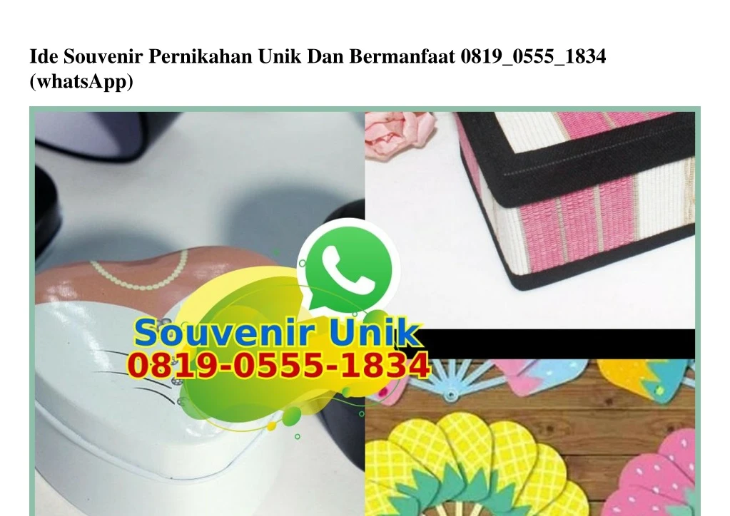 ide souvenir pernikahan unik dan bermanfaat 0819