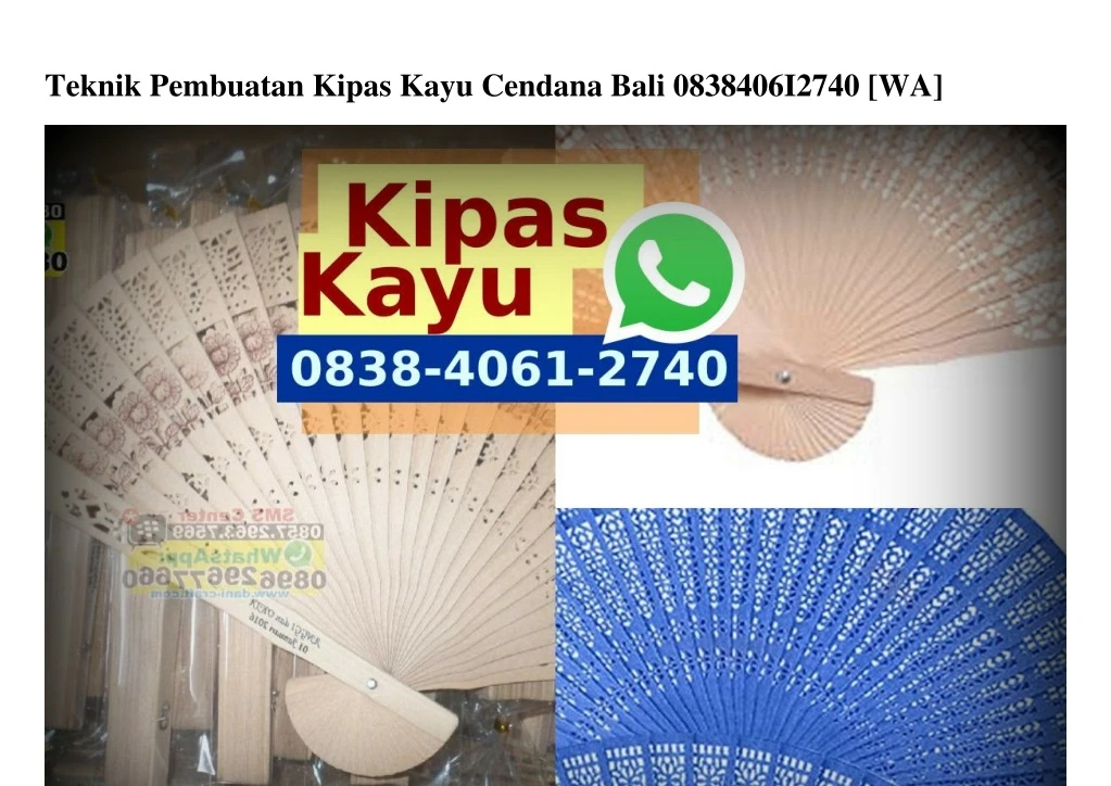 teknik pembuatan kipas kayu cendana bali