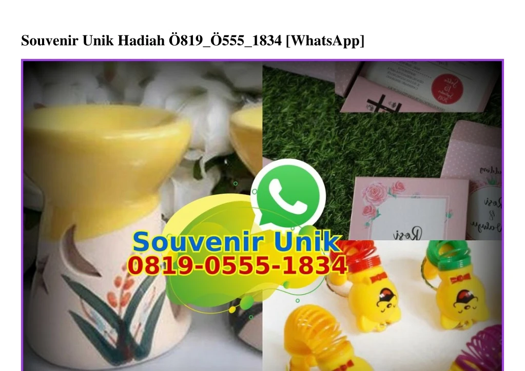 souvenir unik hadiah 819 555 1834 whatsapp