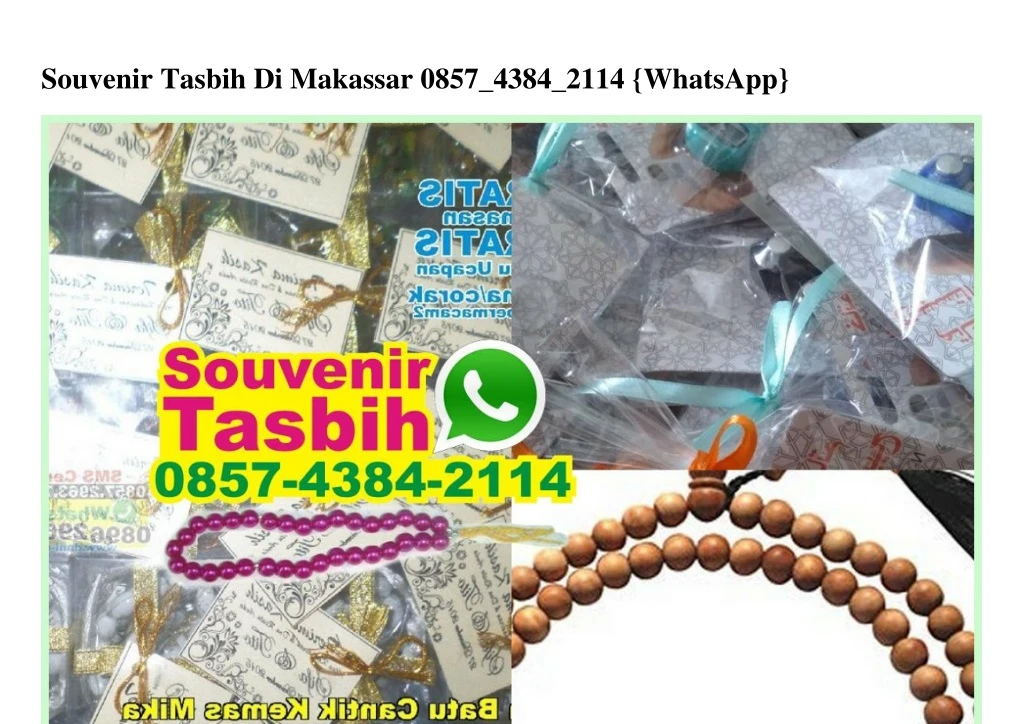 souvenir tasbih di makassar 0857 4384 2114