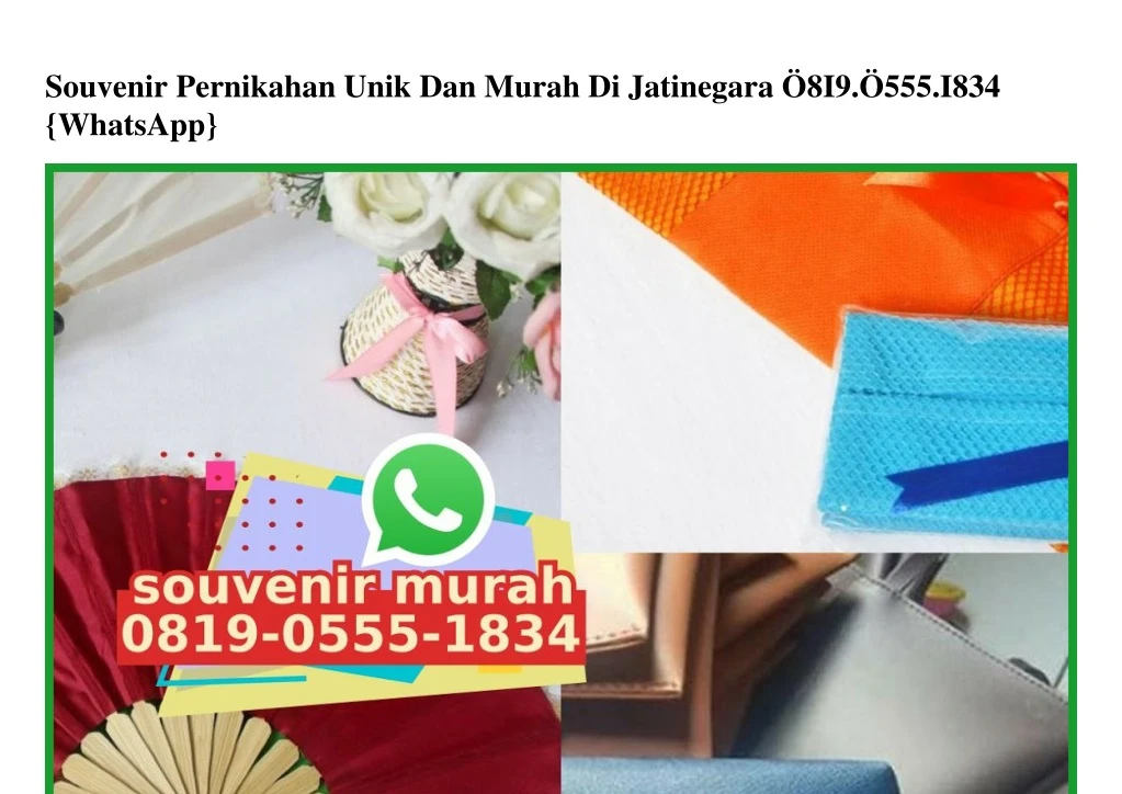 souvenir pernikahan unik dan murah di jatinegara