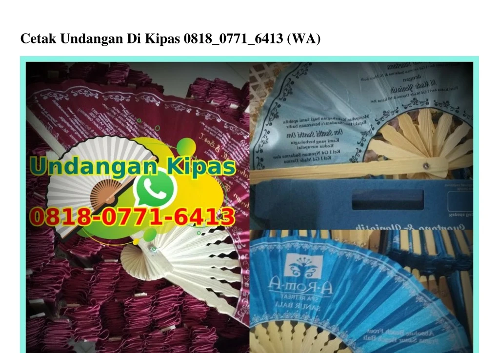 cetak undangan di kipas 0818 0771 6413 wa