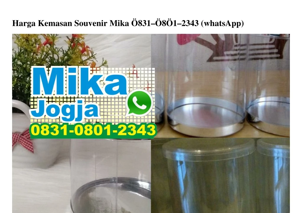 harga kemasan souvenir mika 831 8 1 2343 whatsapp