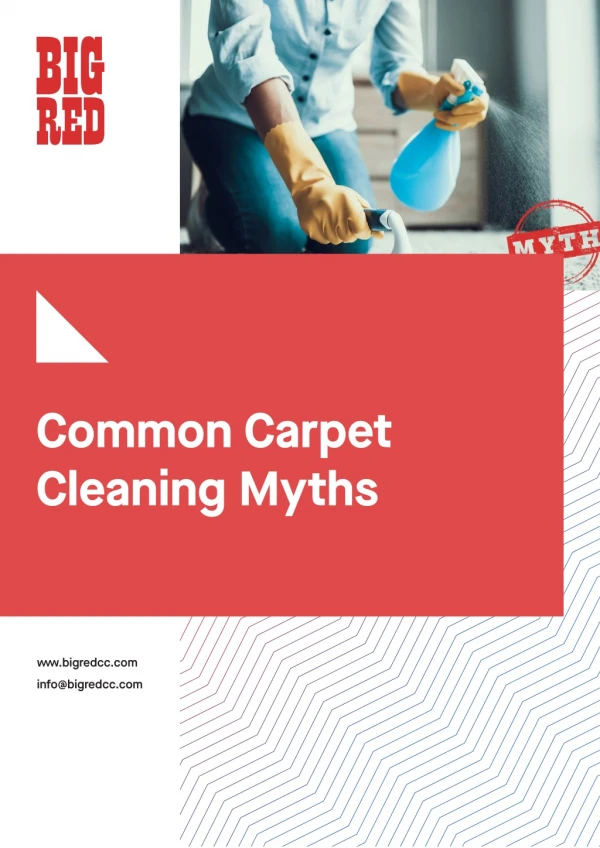 common carpet cleaning myths