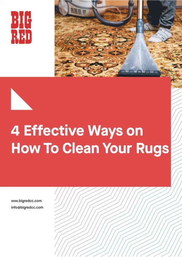 4 effective ways on how to clean your rugs