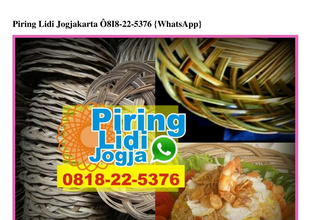 piring lidi jogjakarta 8i8 22 5376 whatsapp