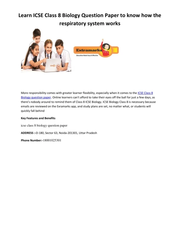 learn icse class 8 biology question paper to know