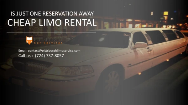 Cheap Limo Service is Just One Reservation Away