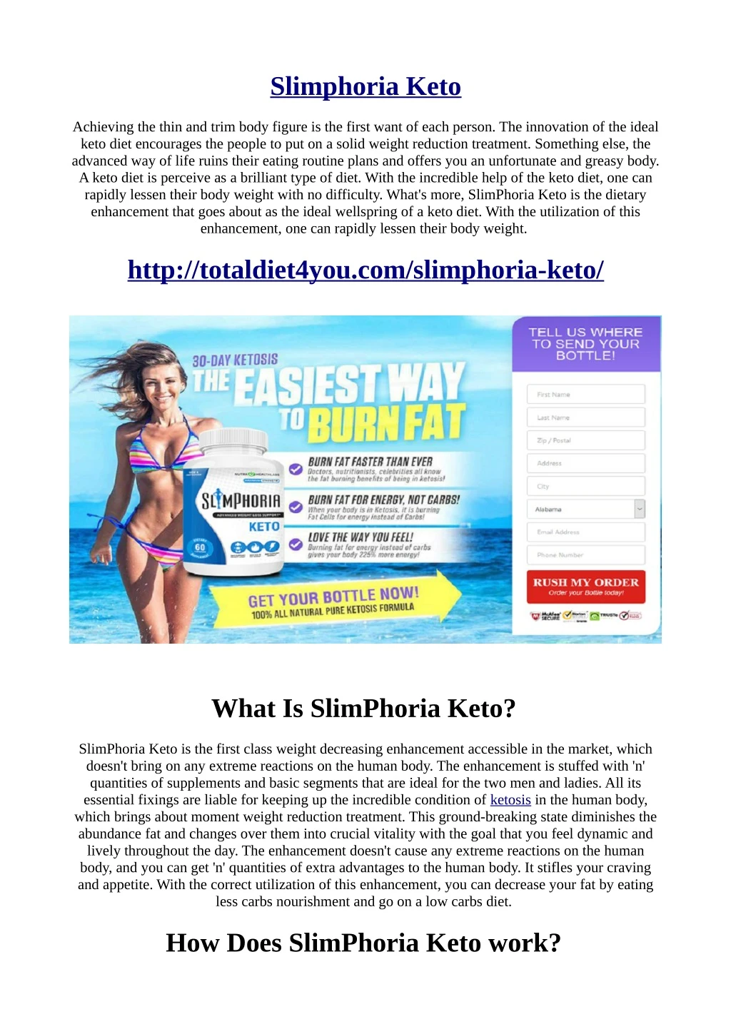 slimphoria keto