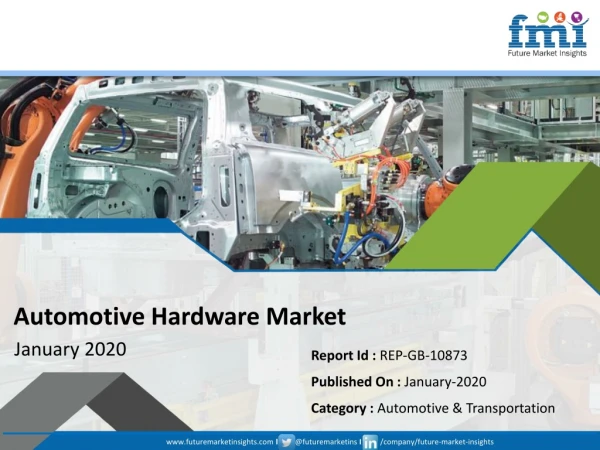 Automotive Hardware Market Revenue is Expected to Reach US$ 100 billion by 2029