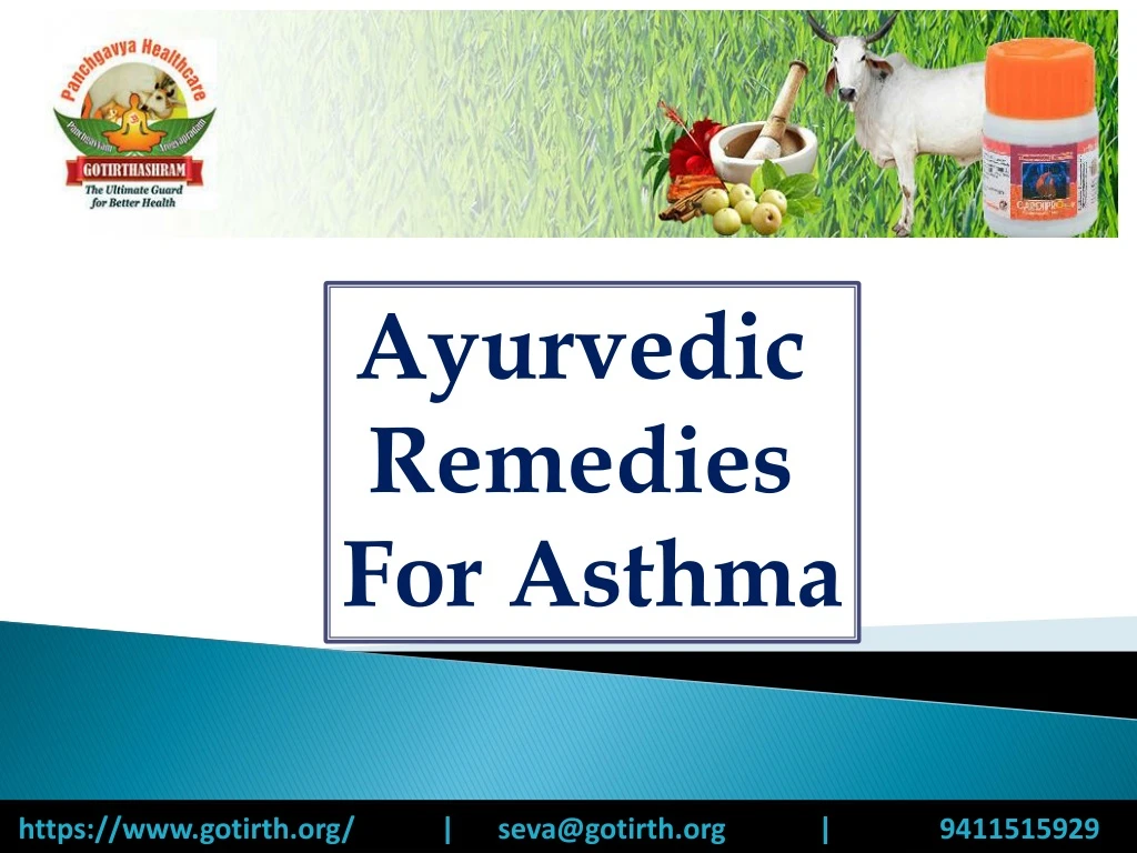 ayurvedic remedies for asthma