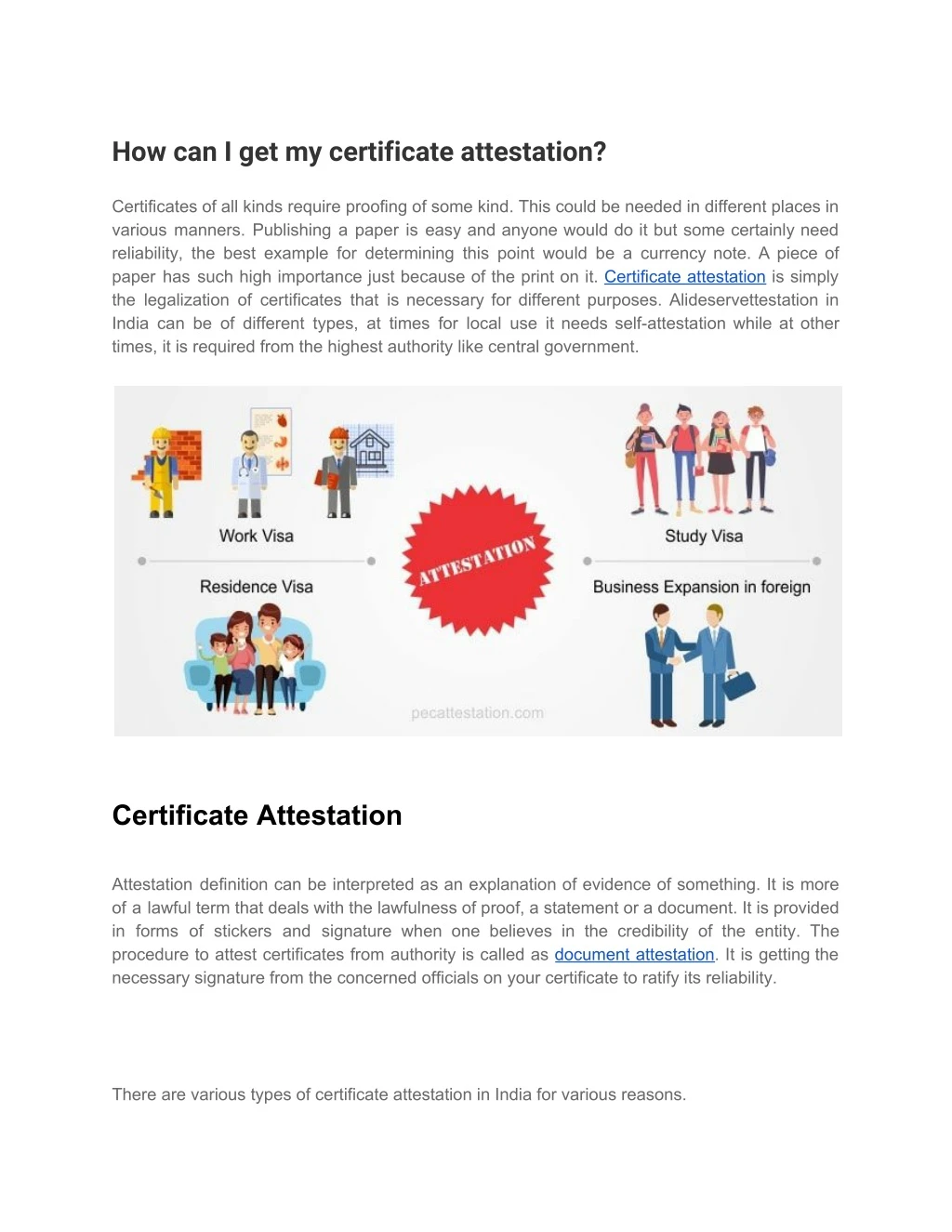 how can i get my certificate attestation