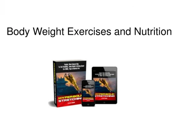 Body Weight Exercises and Nutrition