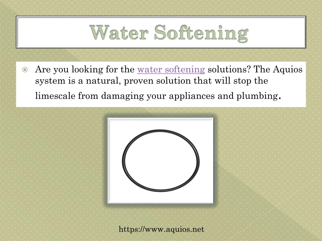 water softening