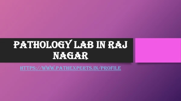 pathology lab in raj nagar