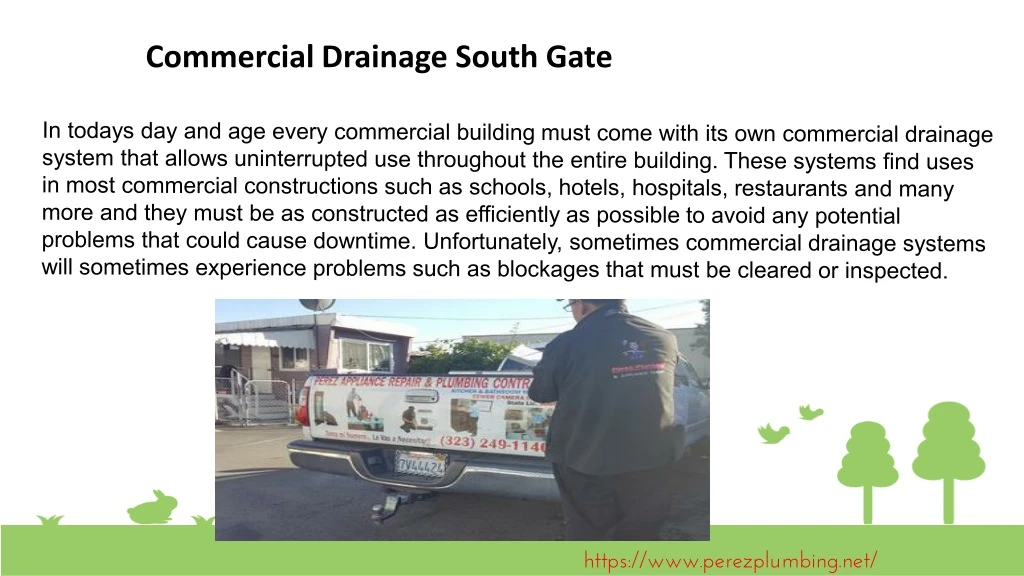 commercial drainage south gate