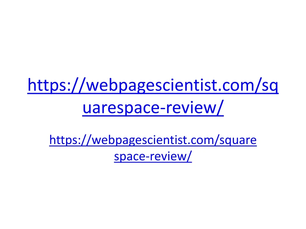 https webpagescientist com squarespace review