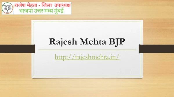 rajesh mehta bjp