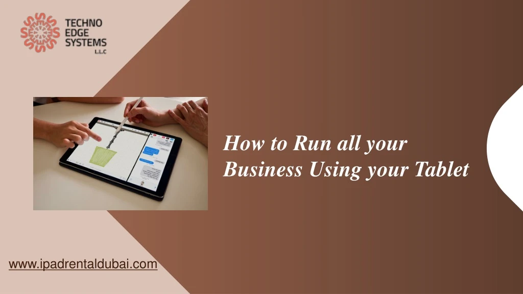 how to run all your business using your tablet