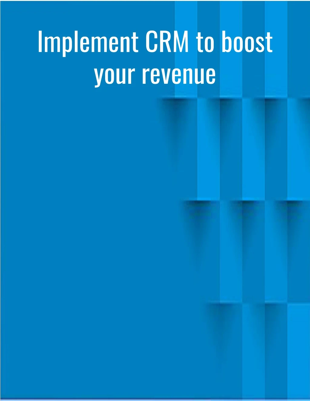 implement crm to boost your revenue