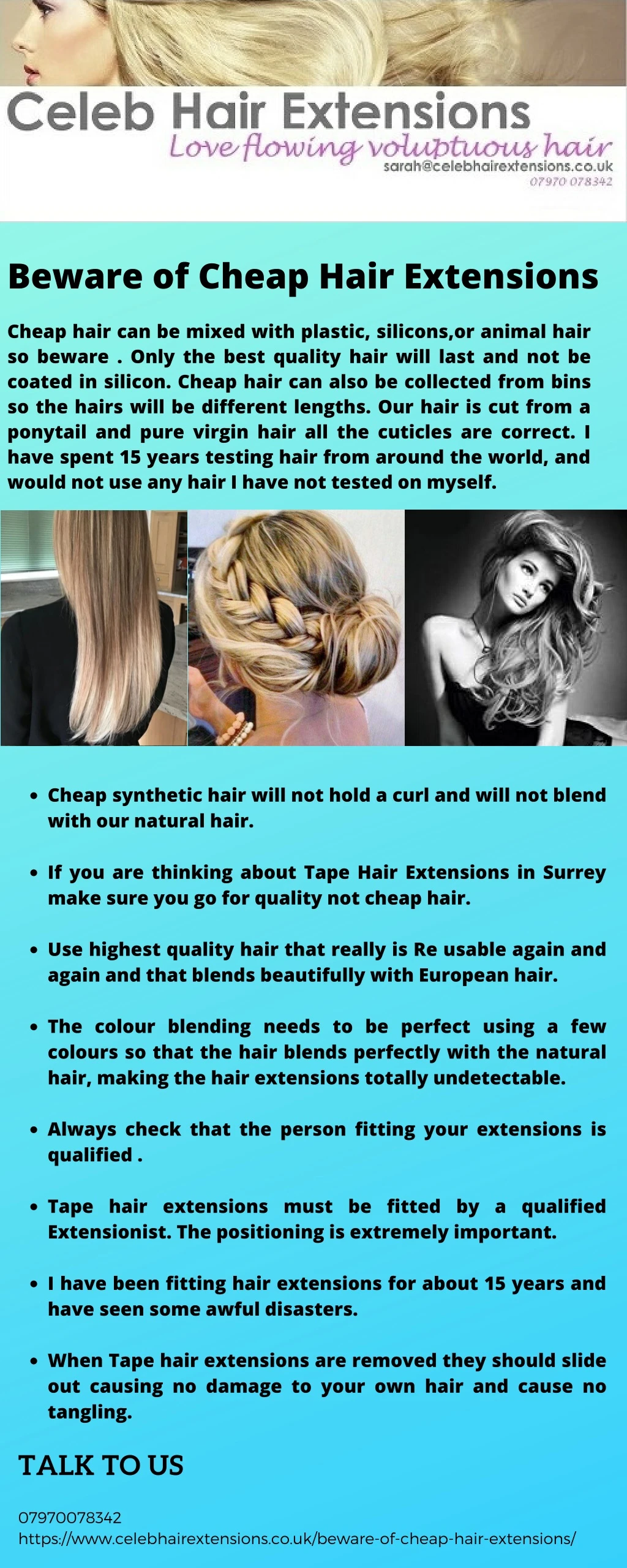 beware of cheap hair extensions