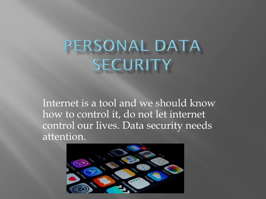 personal data security