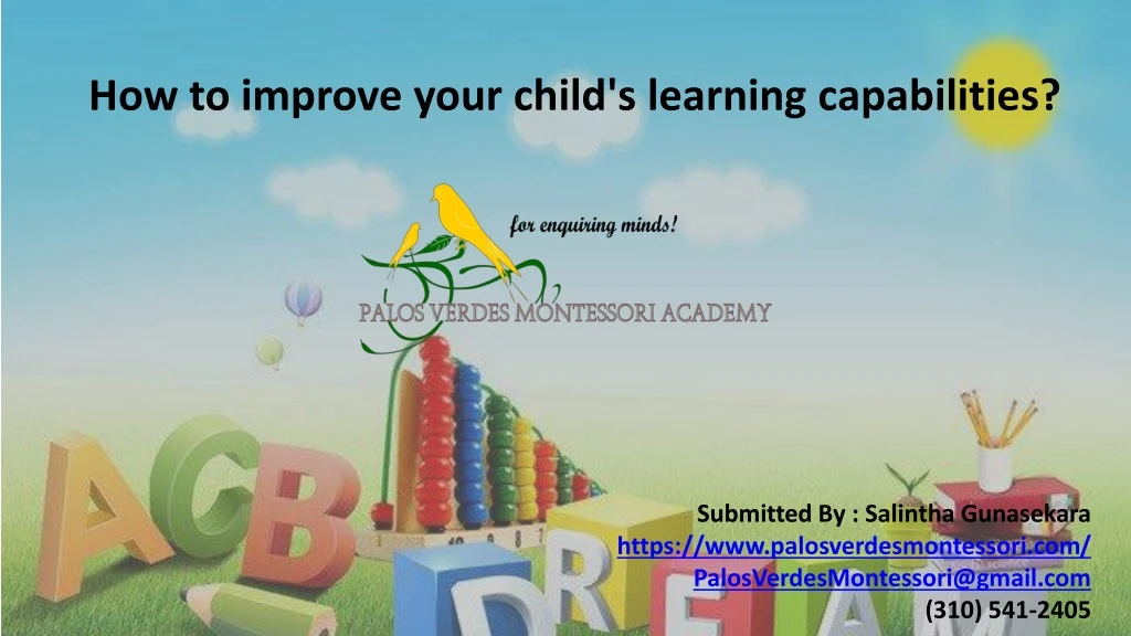 how to improve your child s learning capabilities