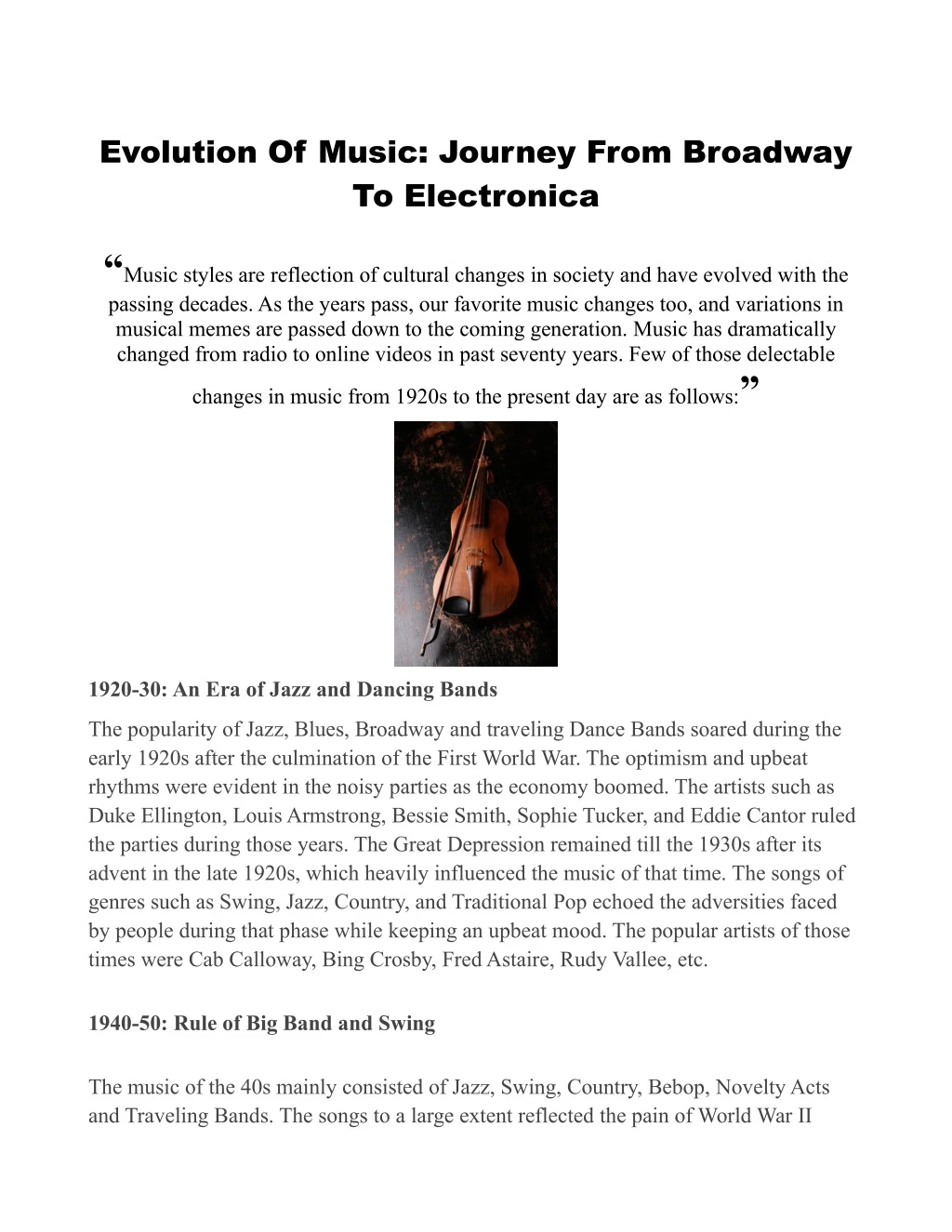 evolution of music journey from broadway
