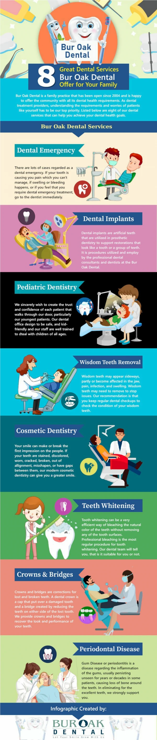 8 Great Dental Services Bur Oak Dental Offer for Your Family [Infographic]