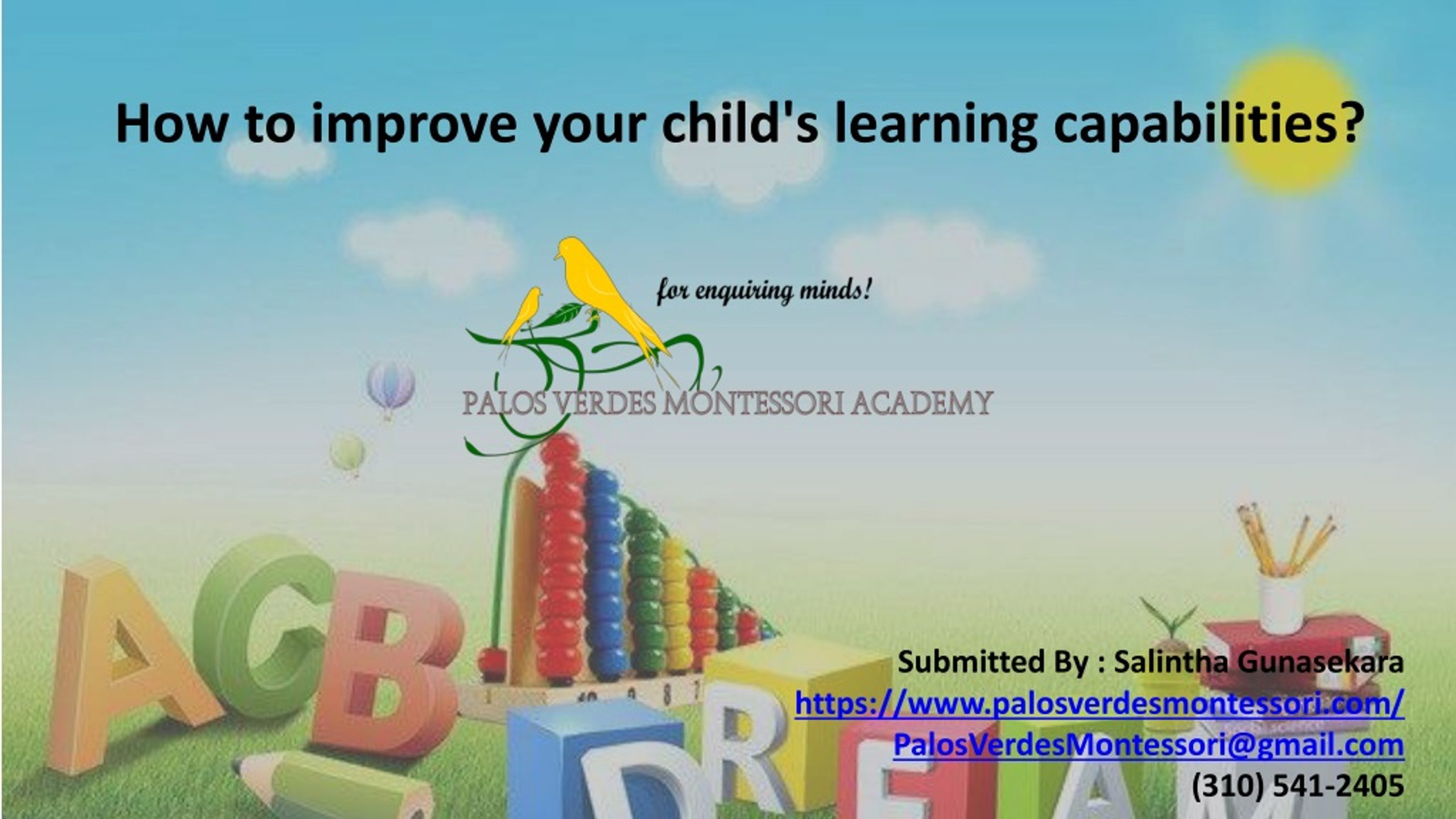 PPT - How to improve your child's learning capabilities? PowerPoint ...