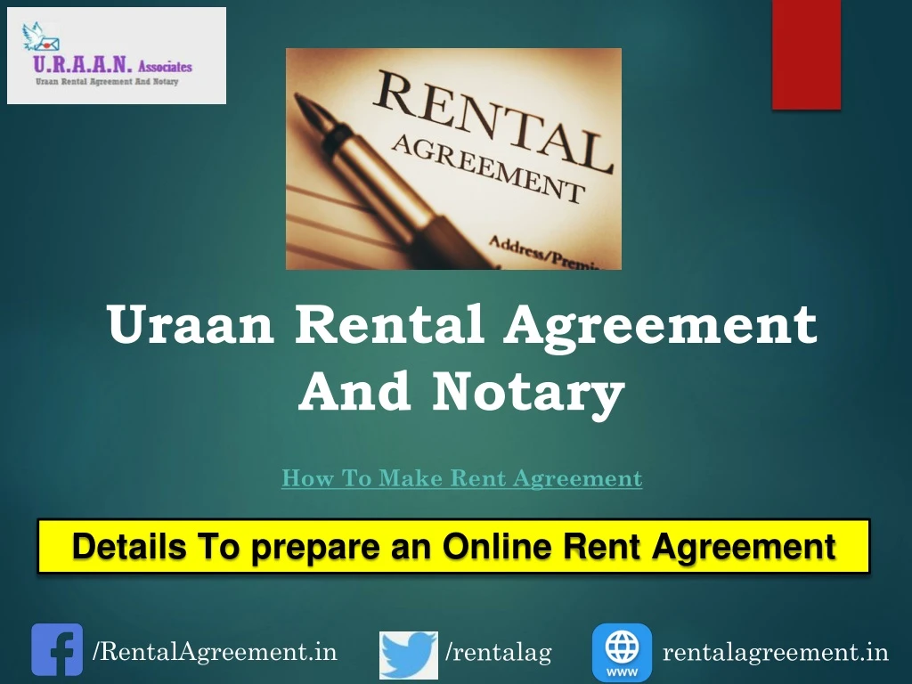 uraan rental agreement and notary