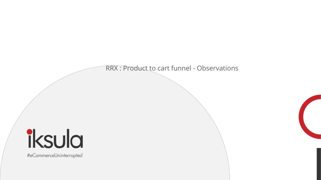 rrx product to cart funnel observations