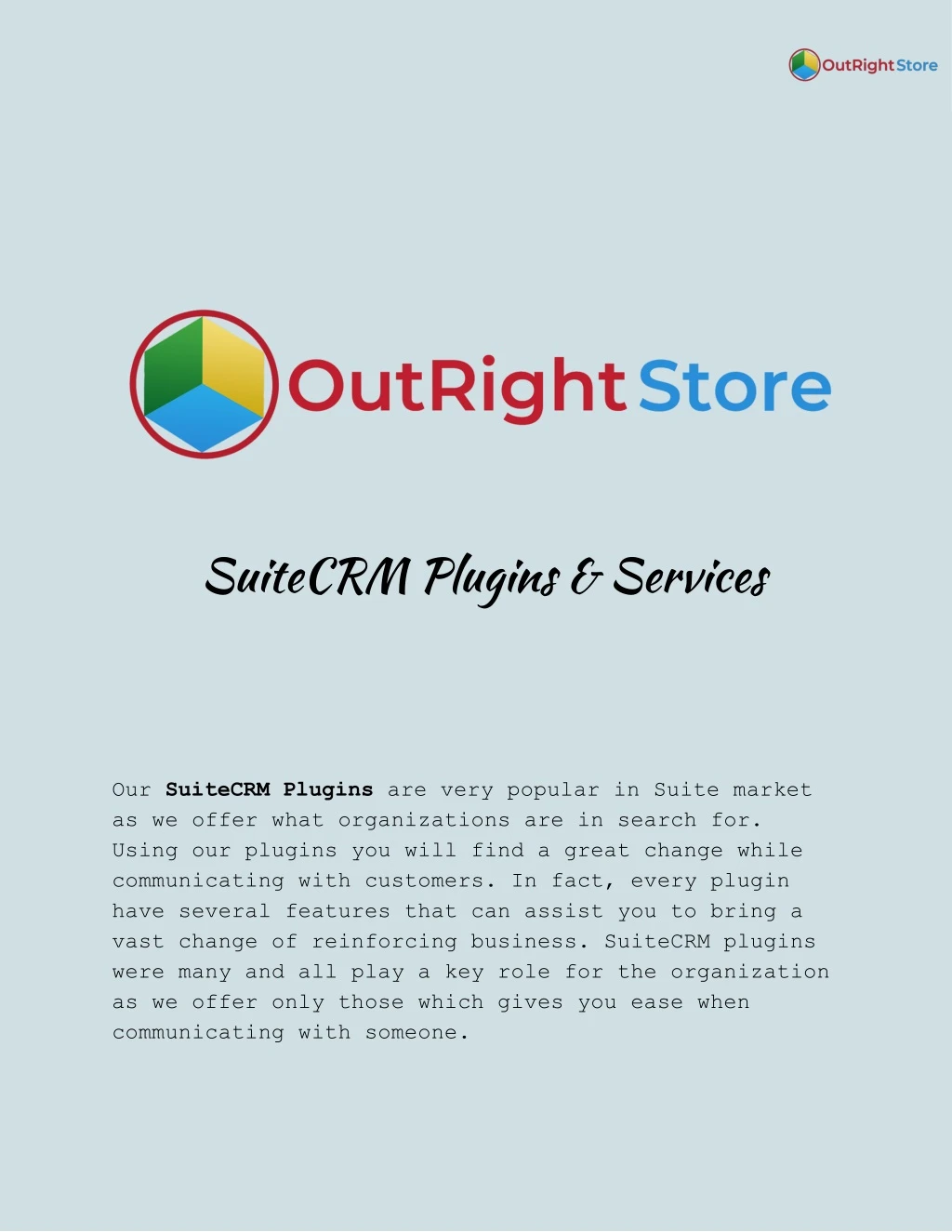 suitecrm plugins services our suitecrm plugins