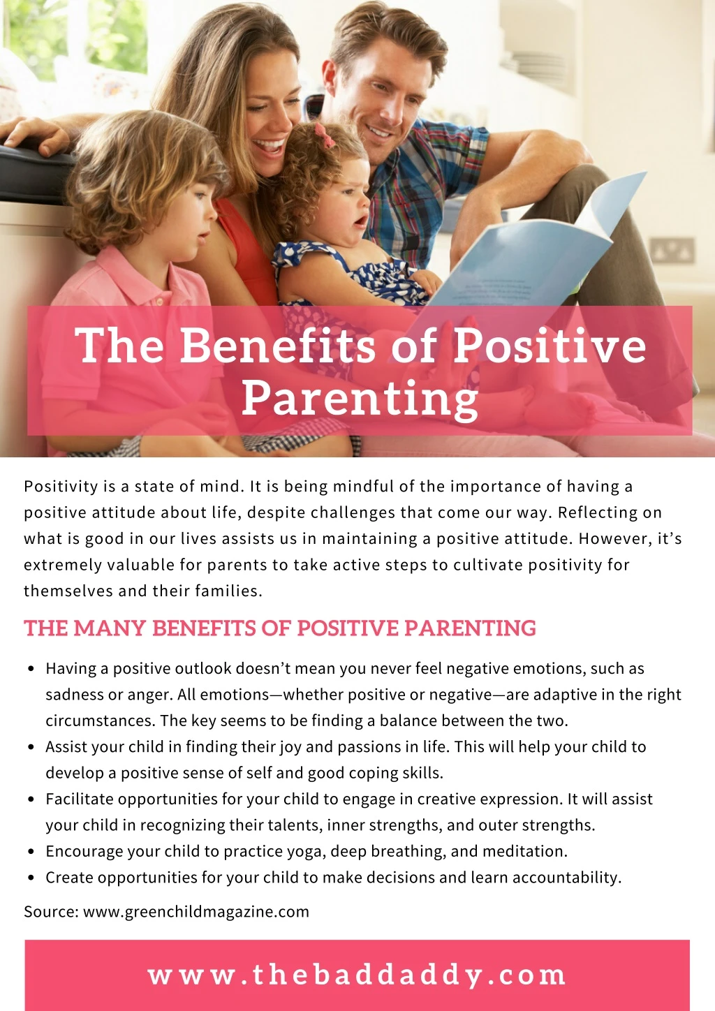 the benefits of positive parenting