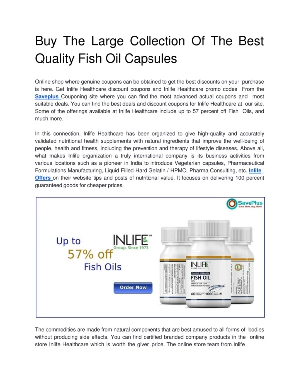 bu y th e larg e collectio n o f th e bes t quality fish oil capsules